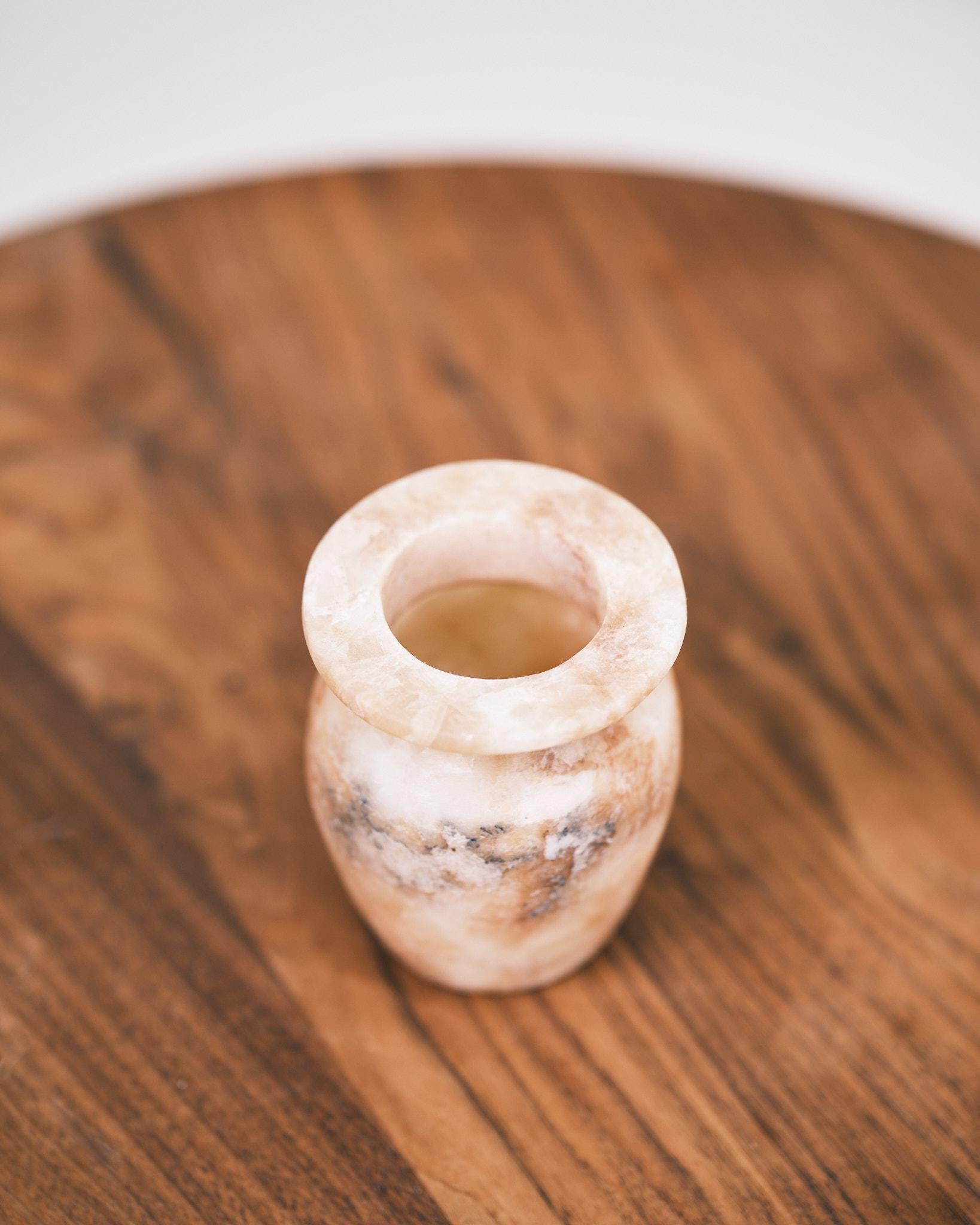 small alabaster amphora vase