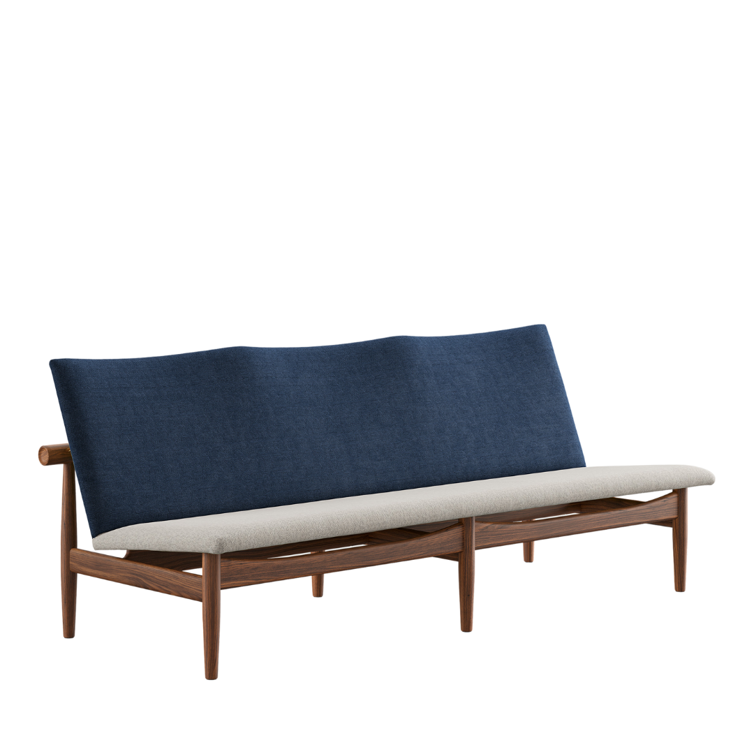 japan sofa three seater in walnut