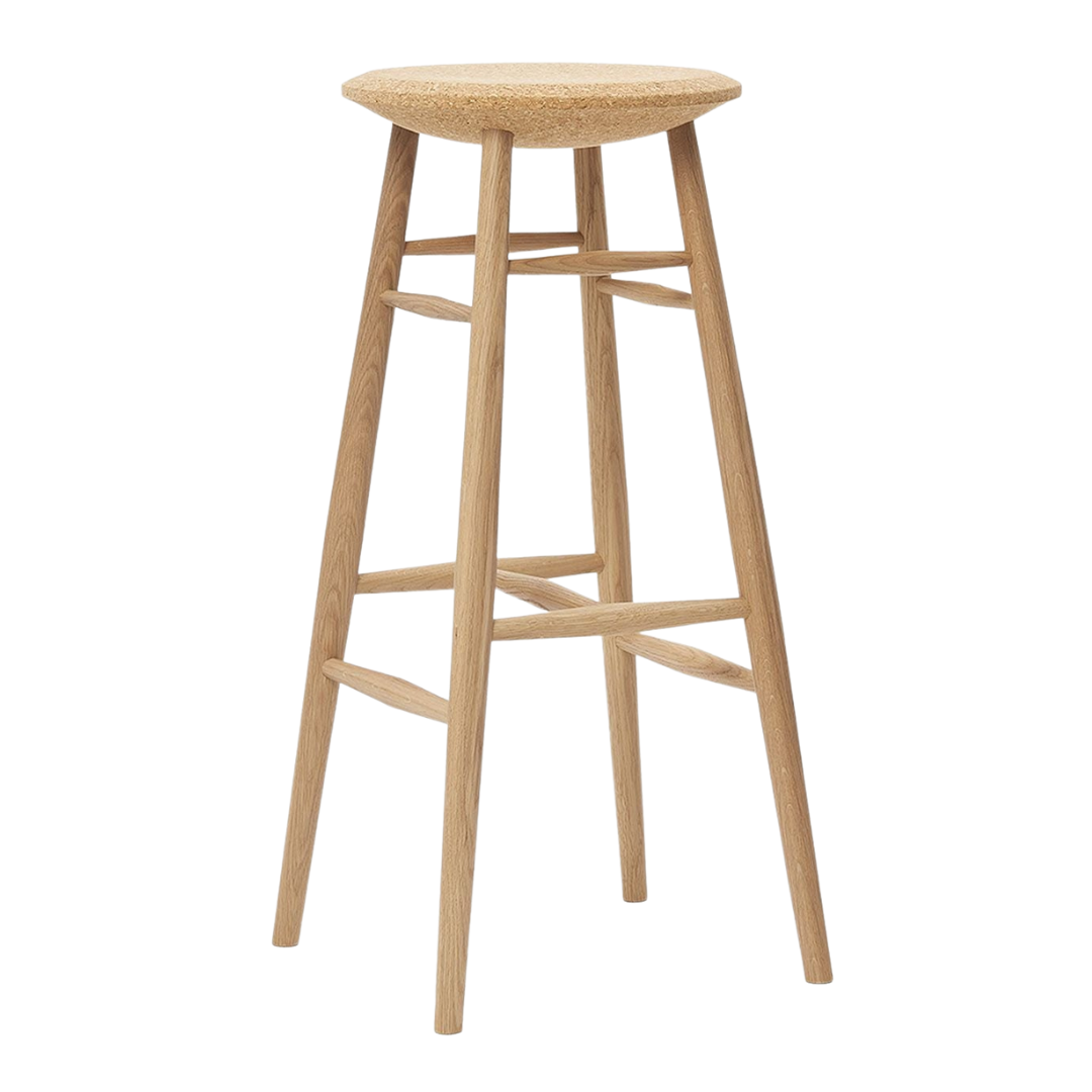 drifted bar stool in oak