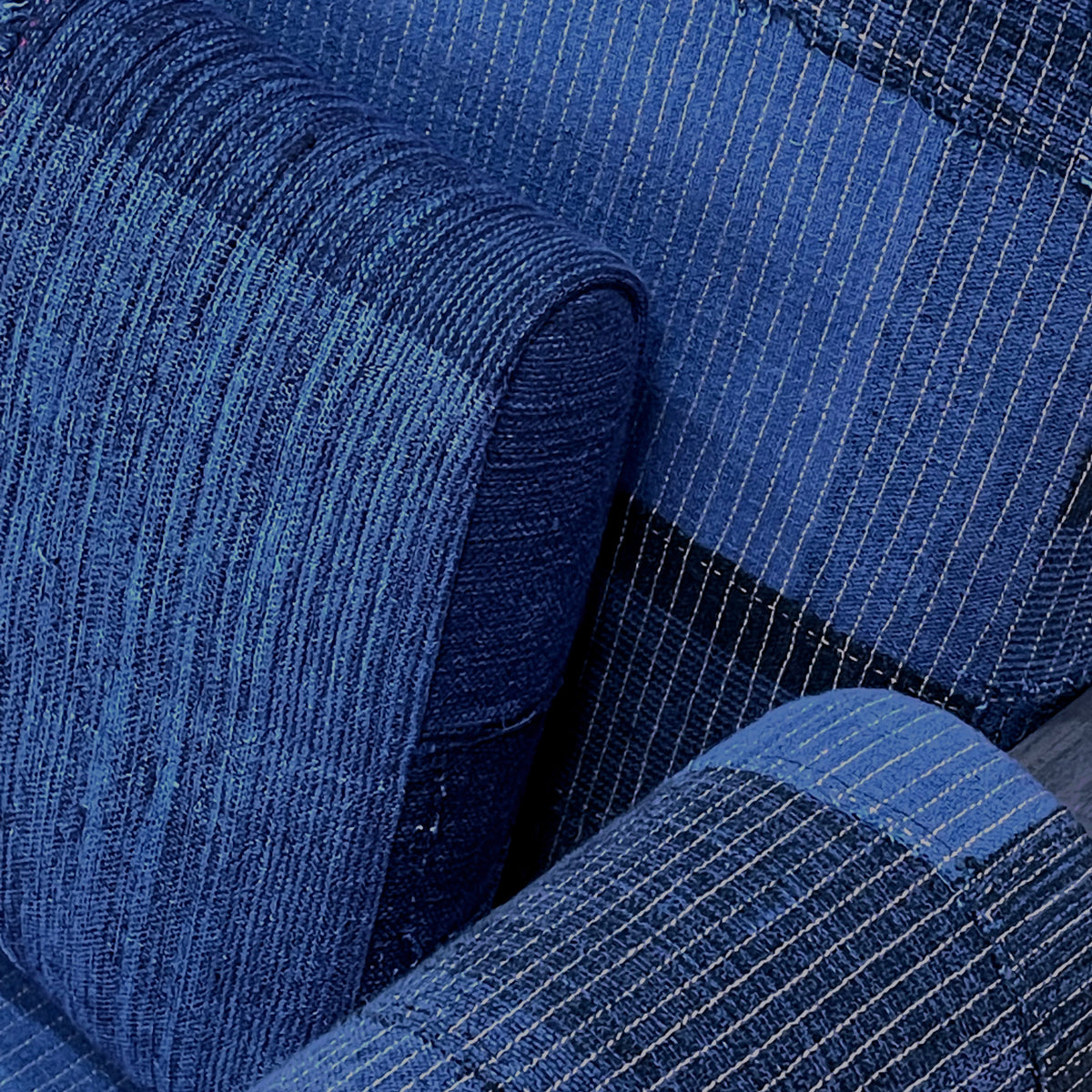Upholstered Easy Armchair, KeSa Cobalt