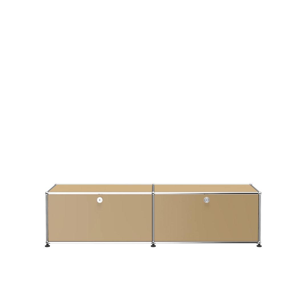 beige haller media credenza b218
