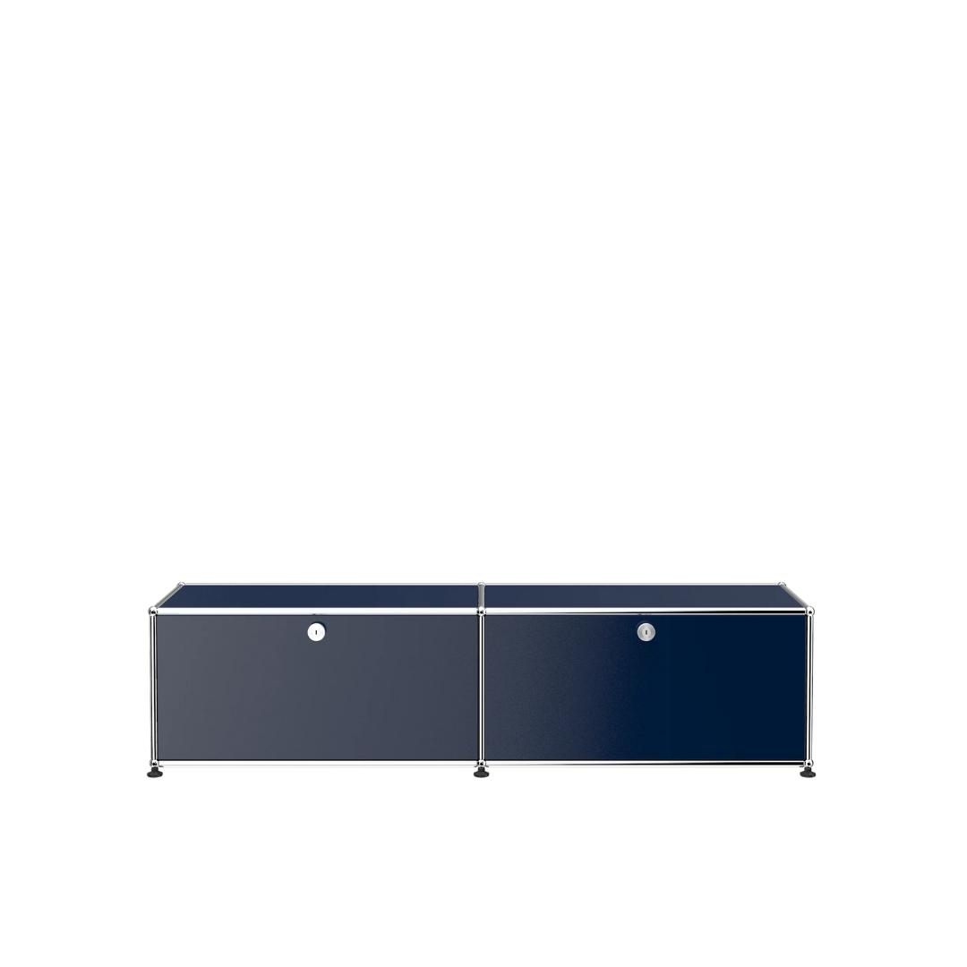 steel blue haller media credenza b218 – good neighbor