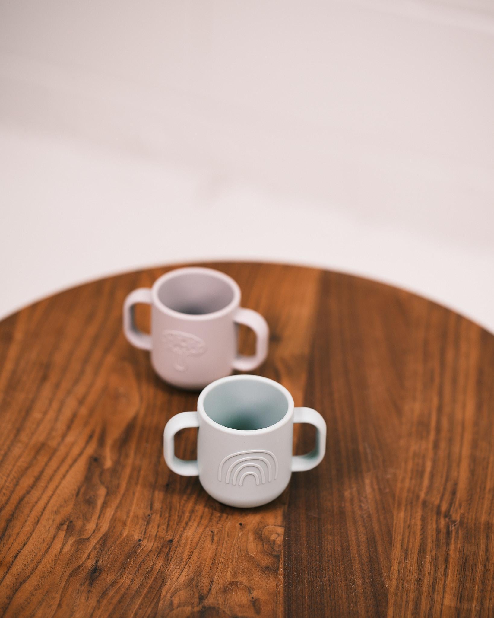 pale mint and clay kappu cup set