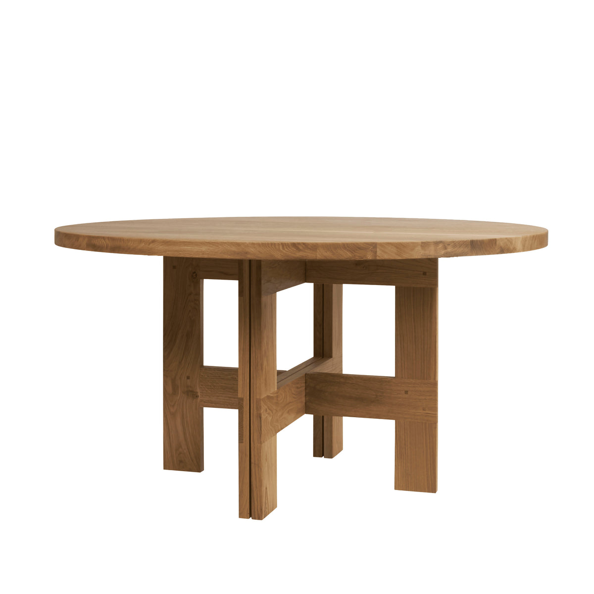Farmhouse Trestle Table Round