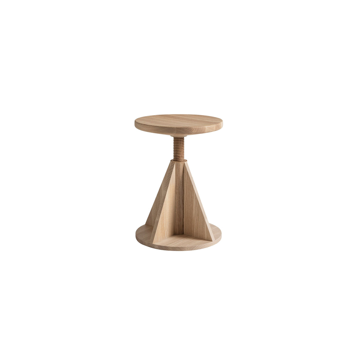 all wood stool in rocket ash