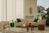 alle coffee table small + medium + large in walnut