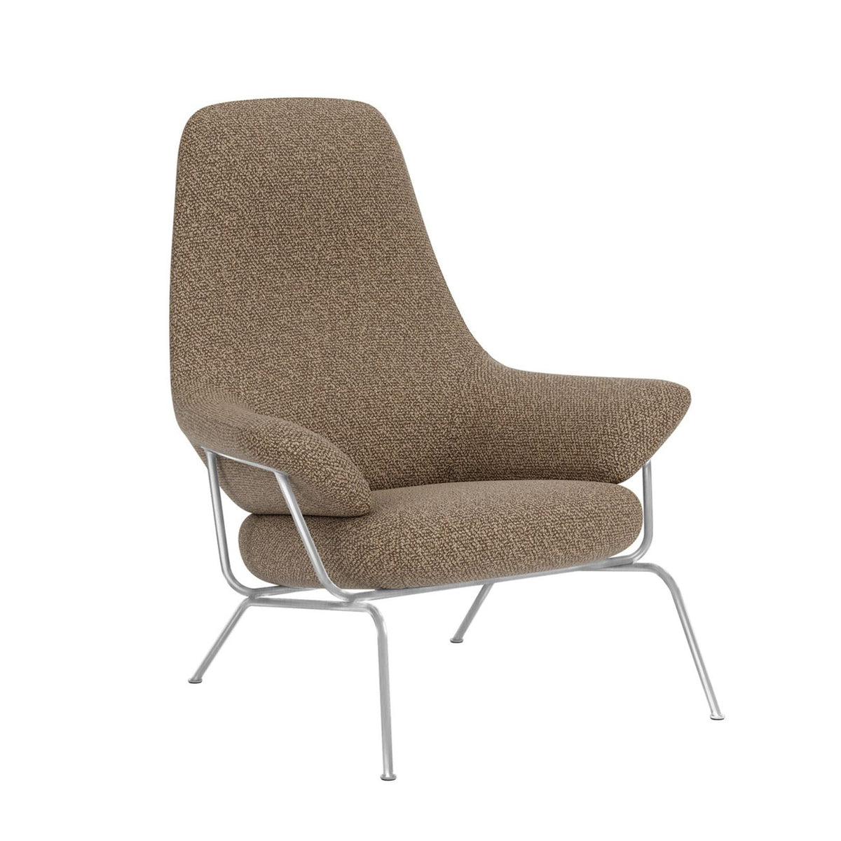 hai lounge chair with stainless steel legs