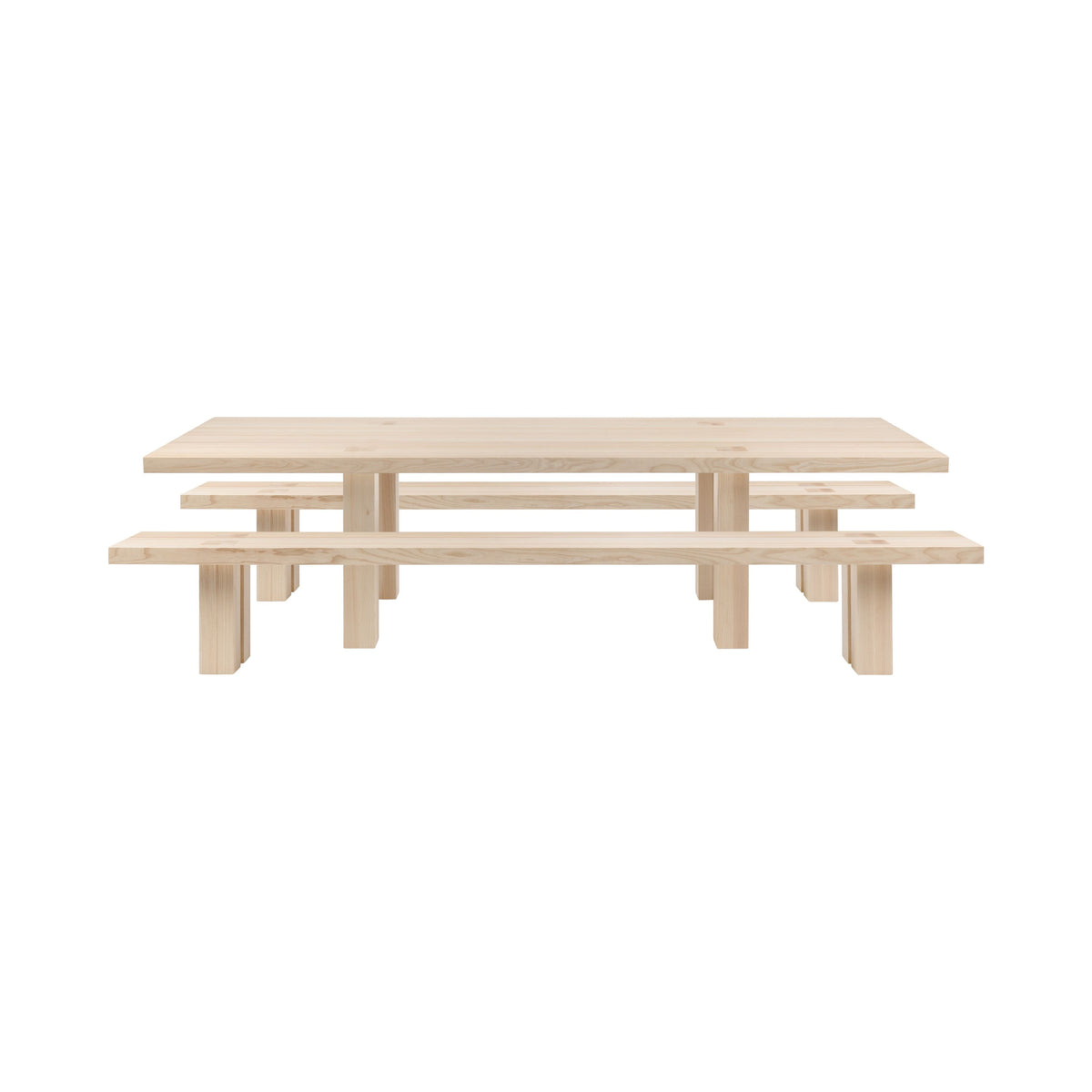 max table + max benches 118 inches