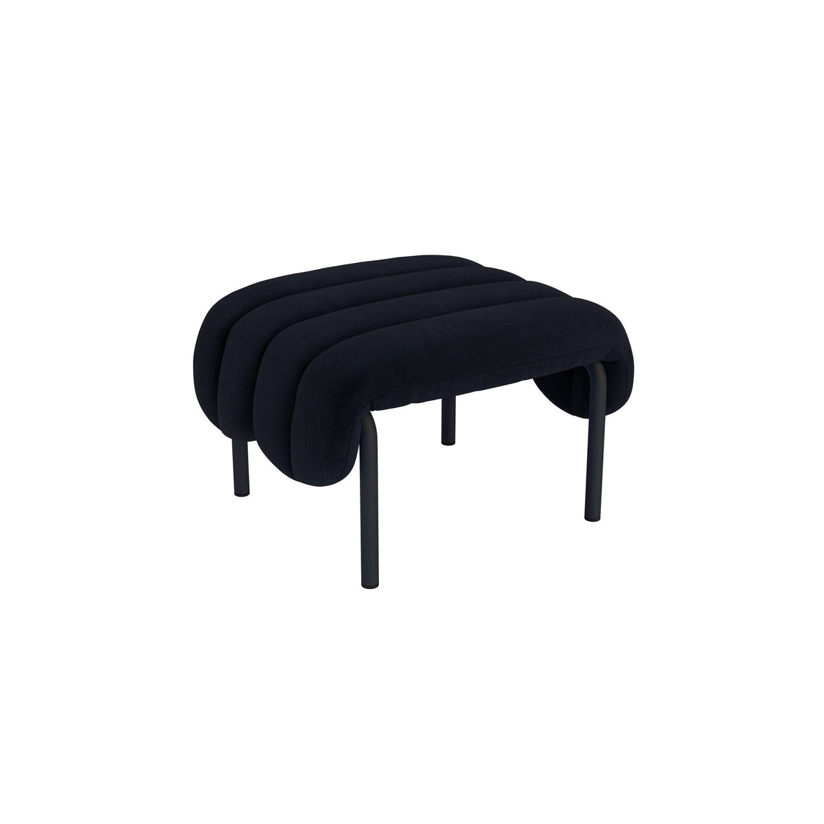 puffy ottoman with black/grey base