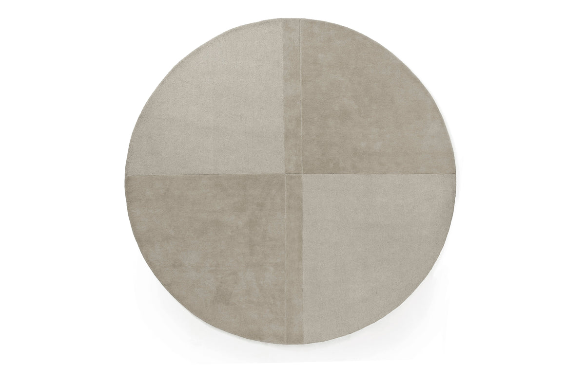 Level Rug Ø280 cm Warm Grey