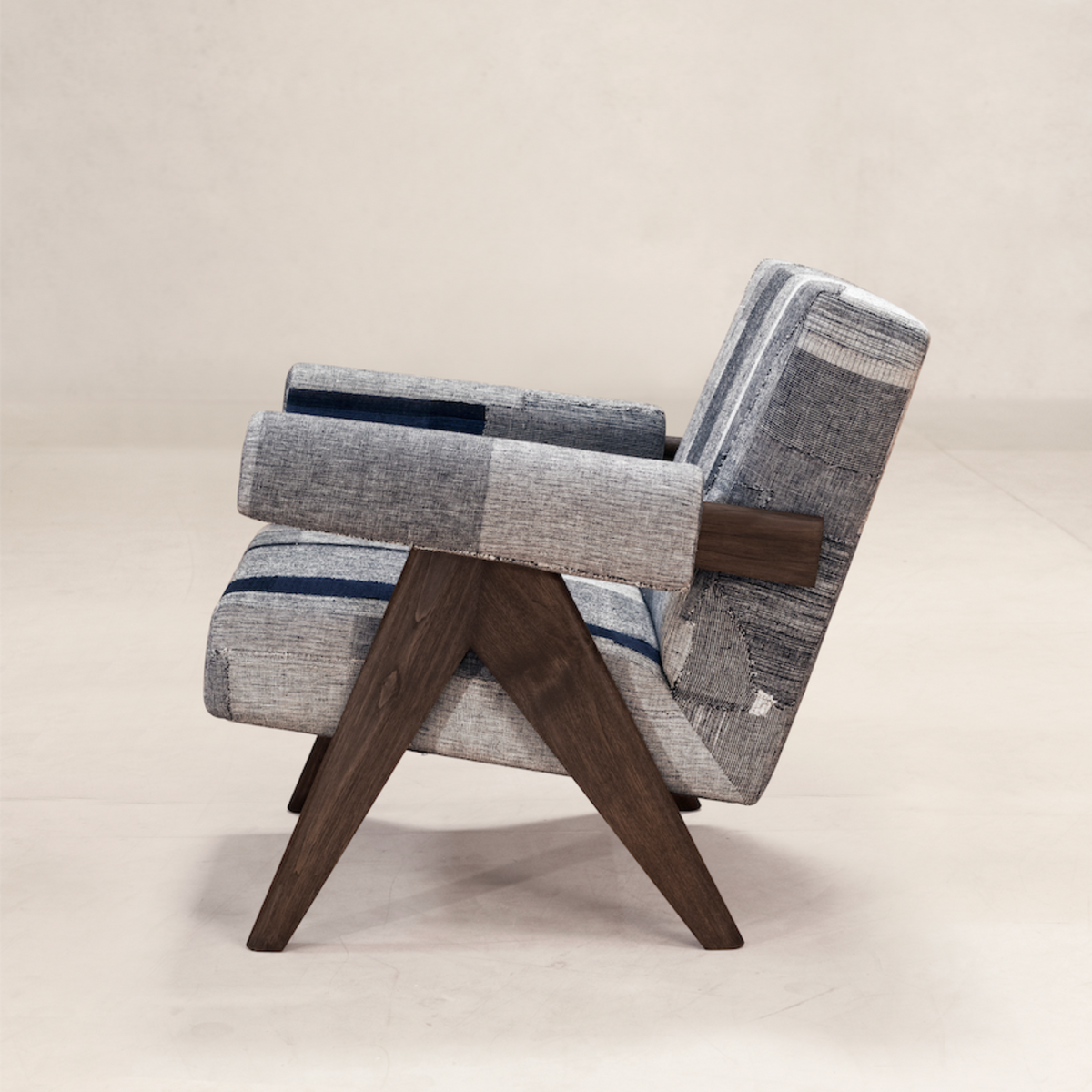 Upholstered Easy Armchair, KeSa Indigo