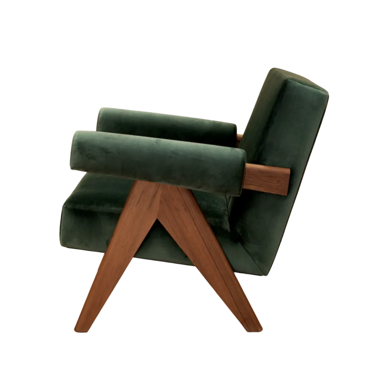 Upholstered Easy Armchair, Velvet