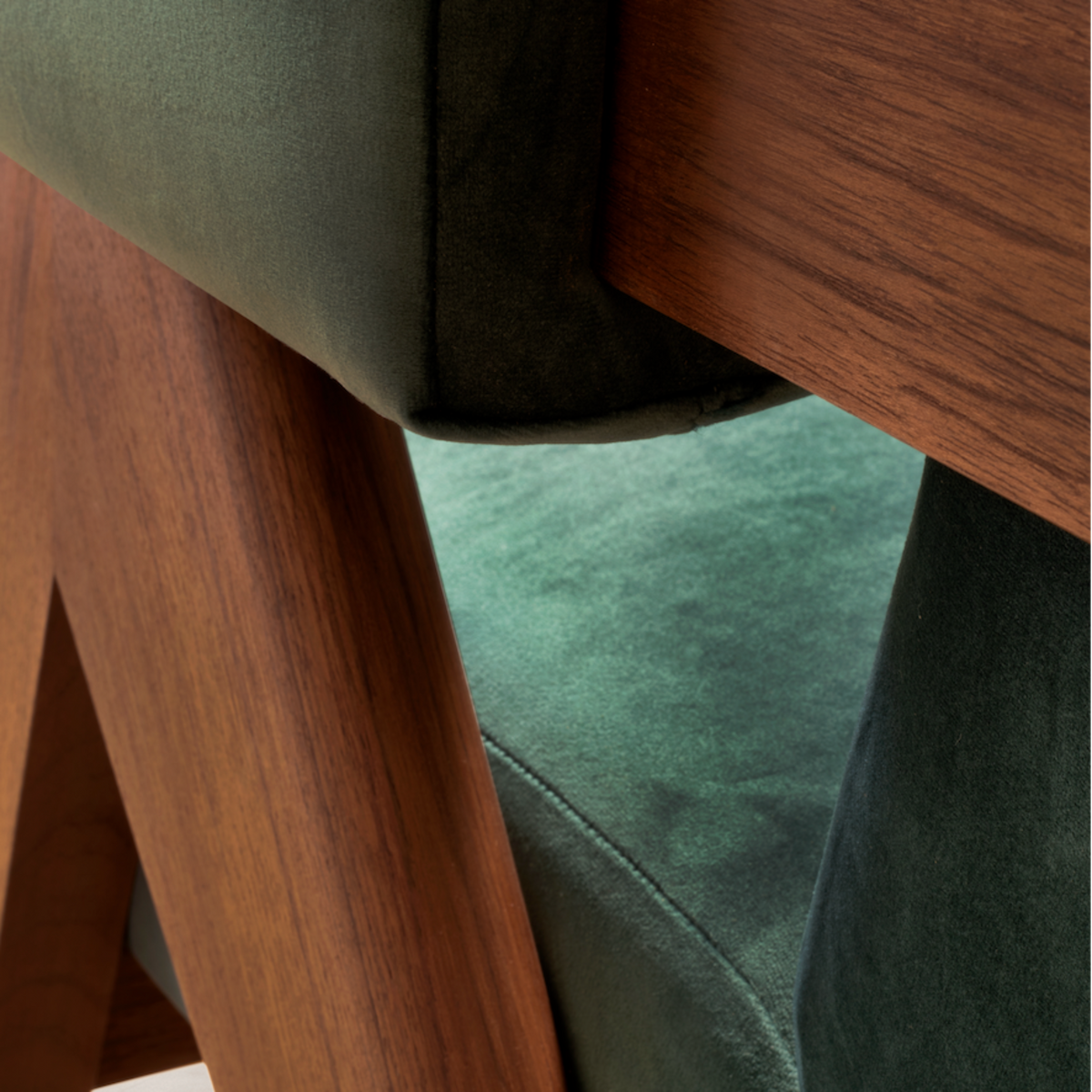 Upholstered Easy Armchair, Velvet
