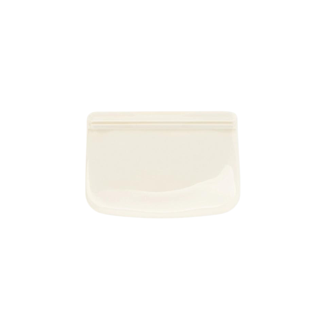 cream porter silicone reusable snack bag