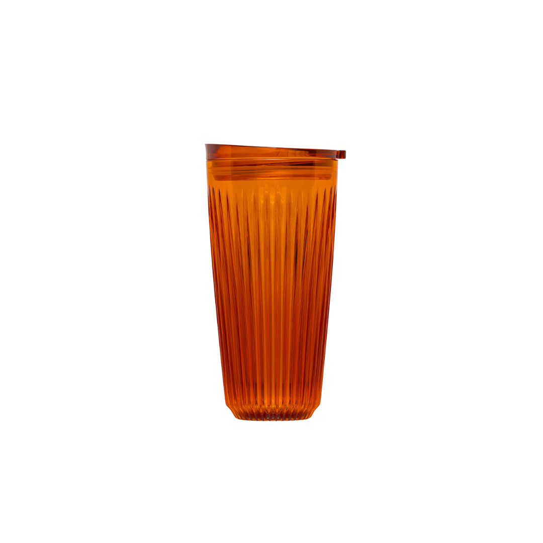 amber huskee cup with lid 16oz