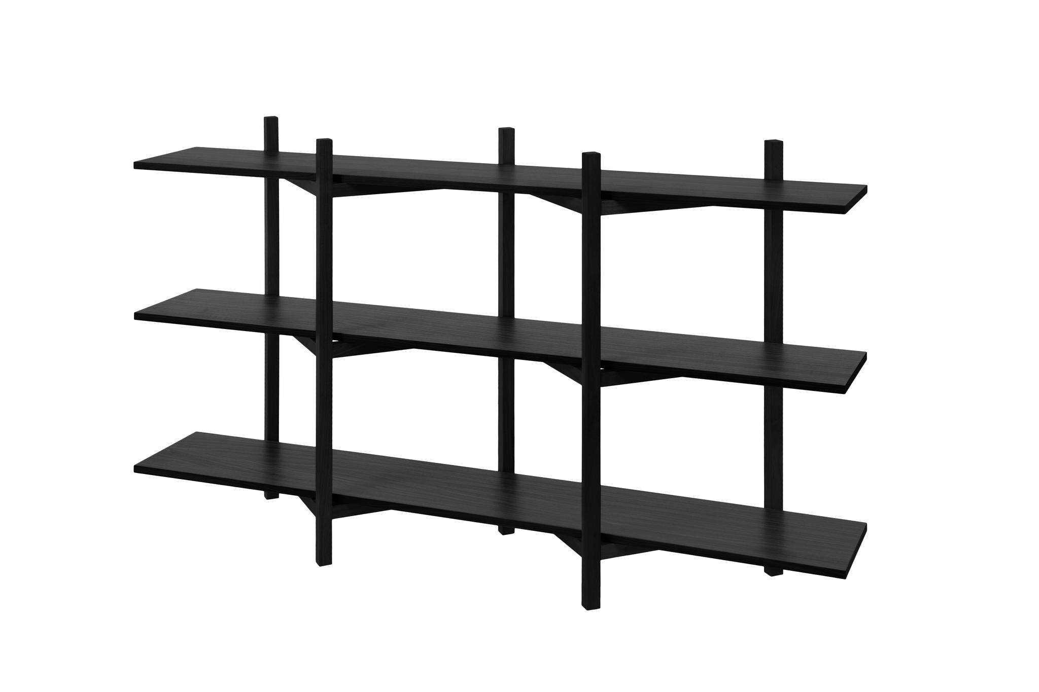 【新品未使用】BGO EGS SHELF black zig zag low shelf – good neighbor