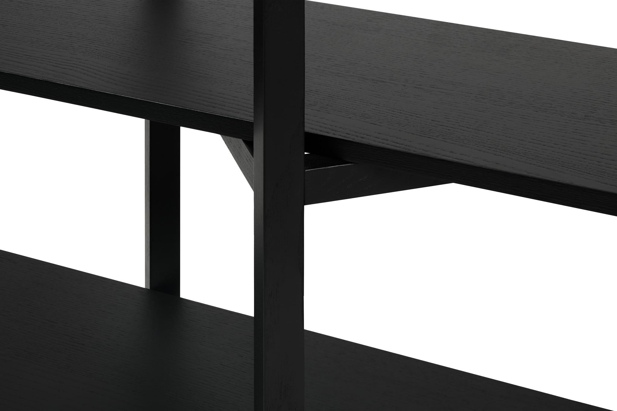 black zig zag low shelf – good neighbor