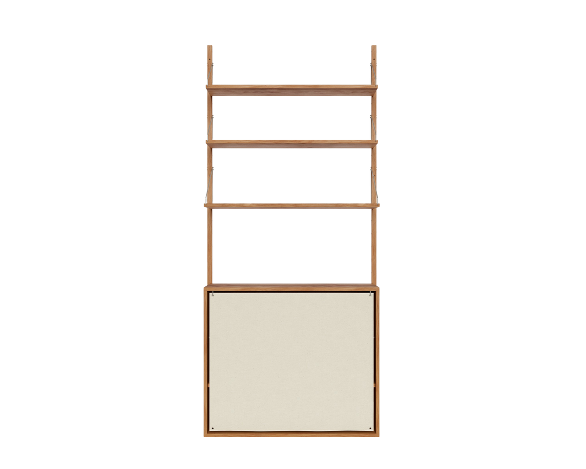 Shelf Library Canvas Cabinet Section