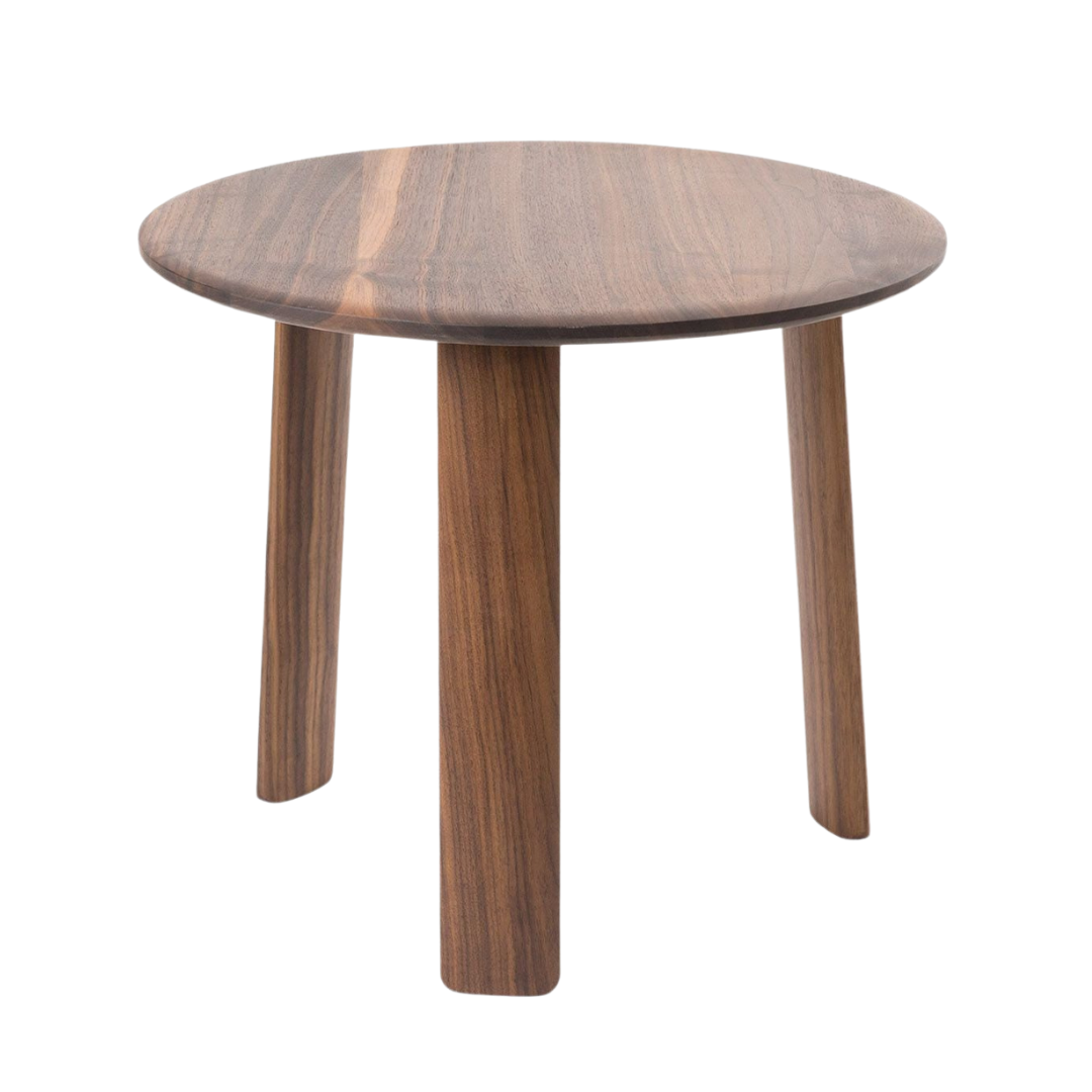 alle coffee table small in walnut