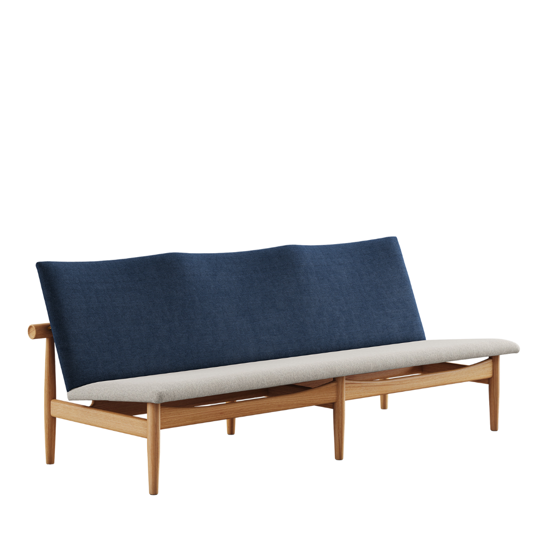 japan sofa three seater in oak dark oil