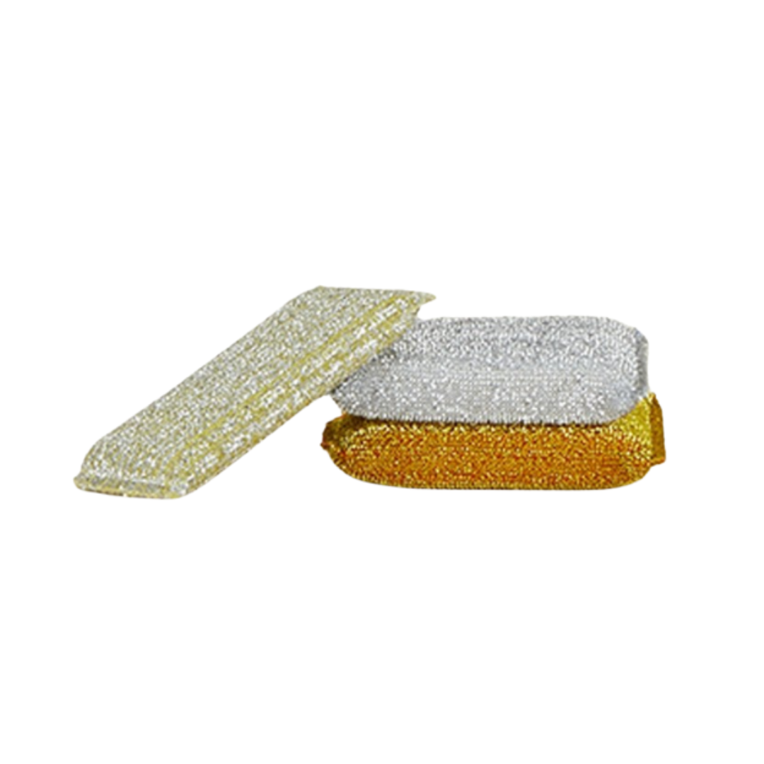 metallic lurex sponges set of 3