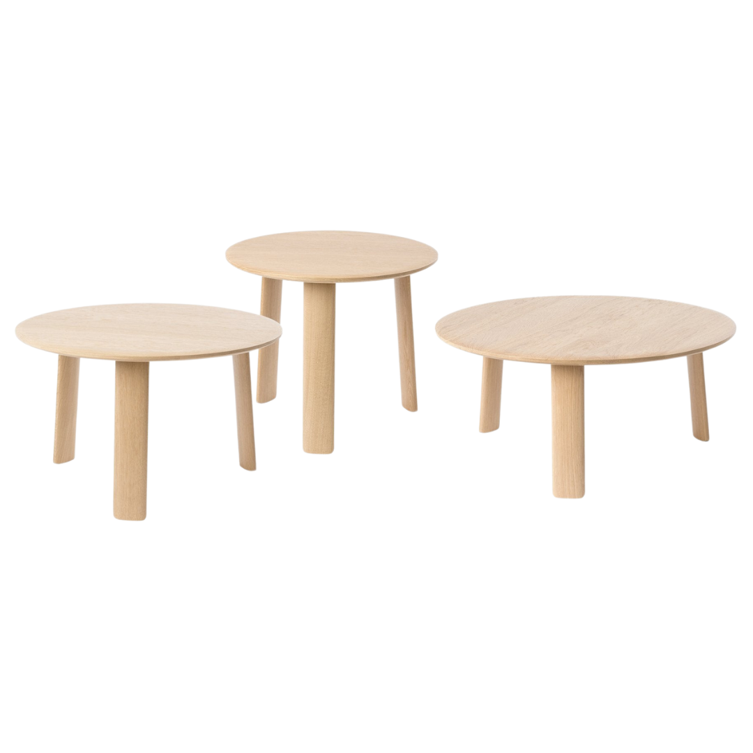 alle coffee table in natural (set of three)