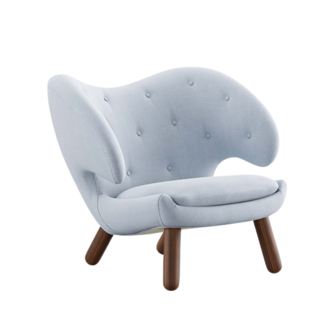 the pelican chair in walnut