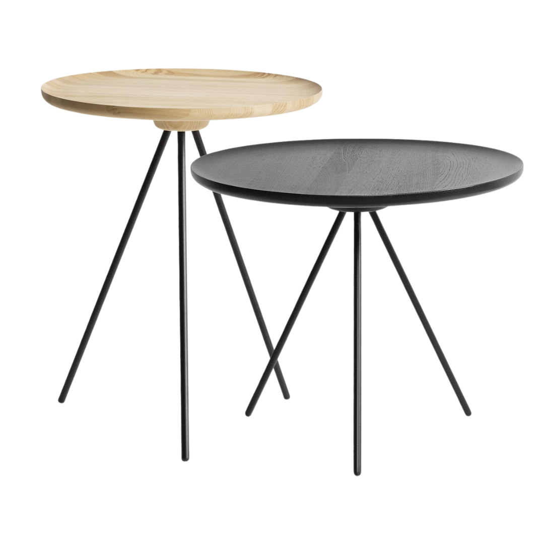 key coffee & side table set in ash & black