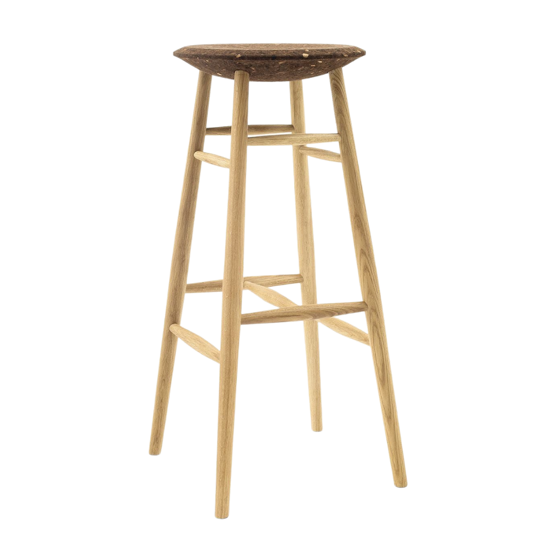 drifted bar stool in oak