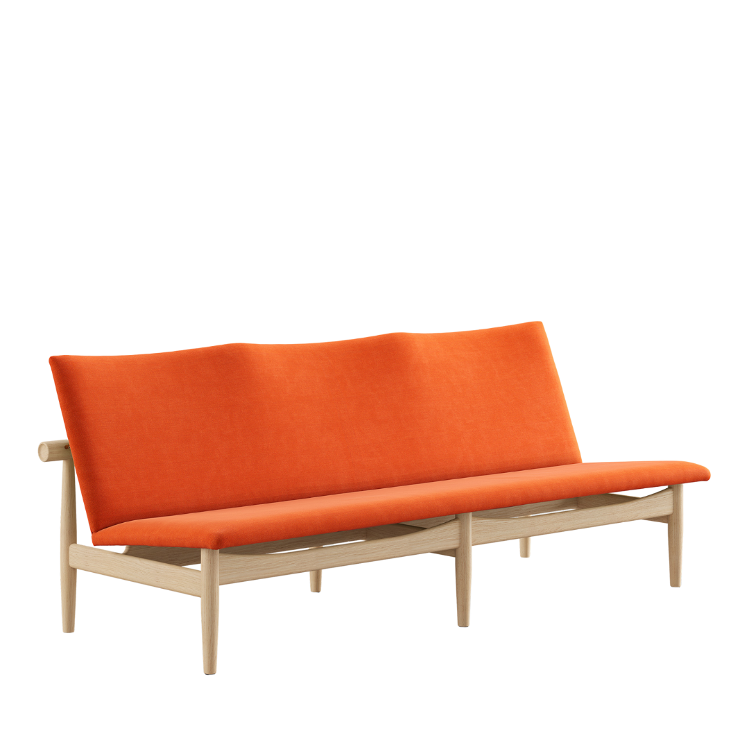japan sofa three seater in oak clear oil
