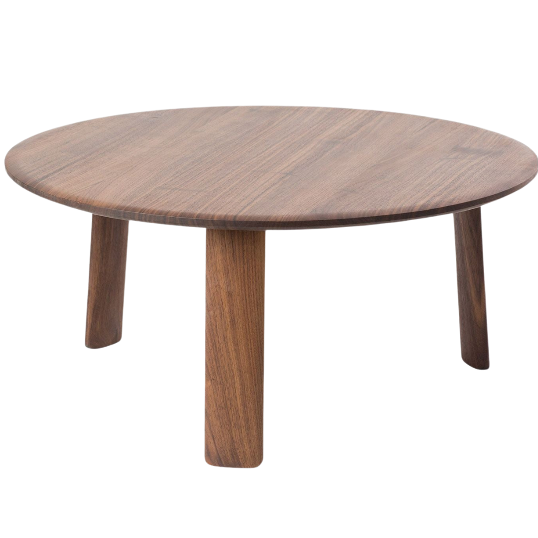 alle coffee table large in walnut