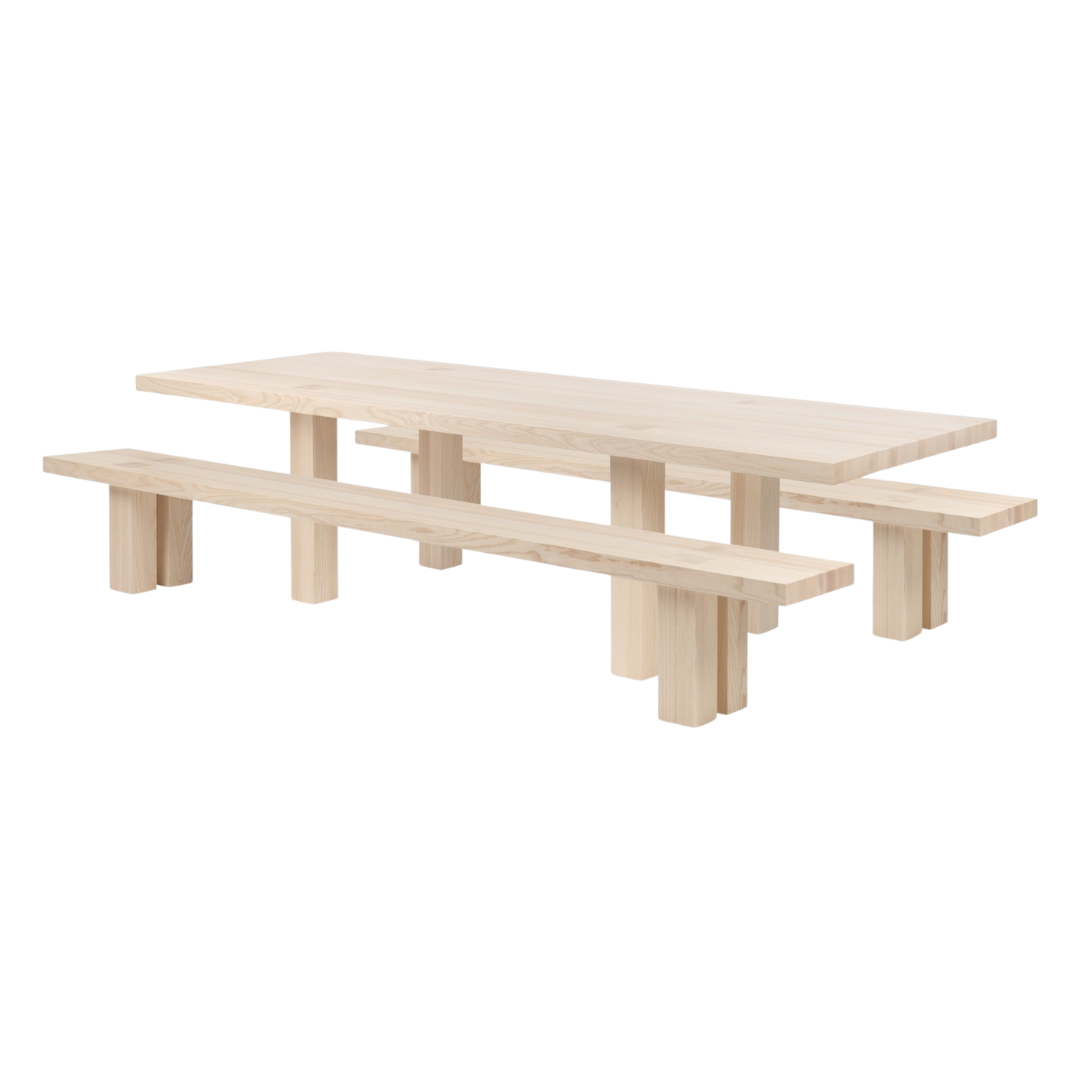 max table + max benches 118 inches