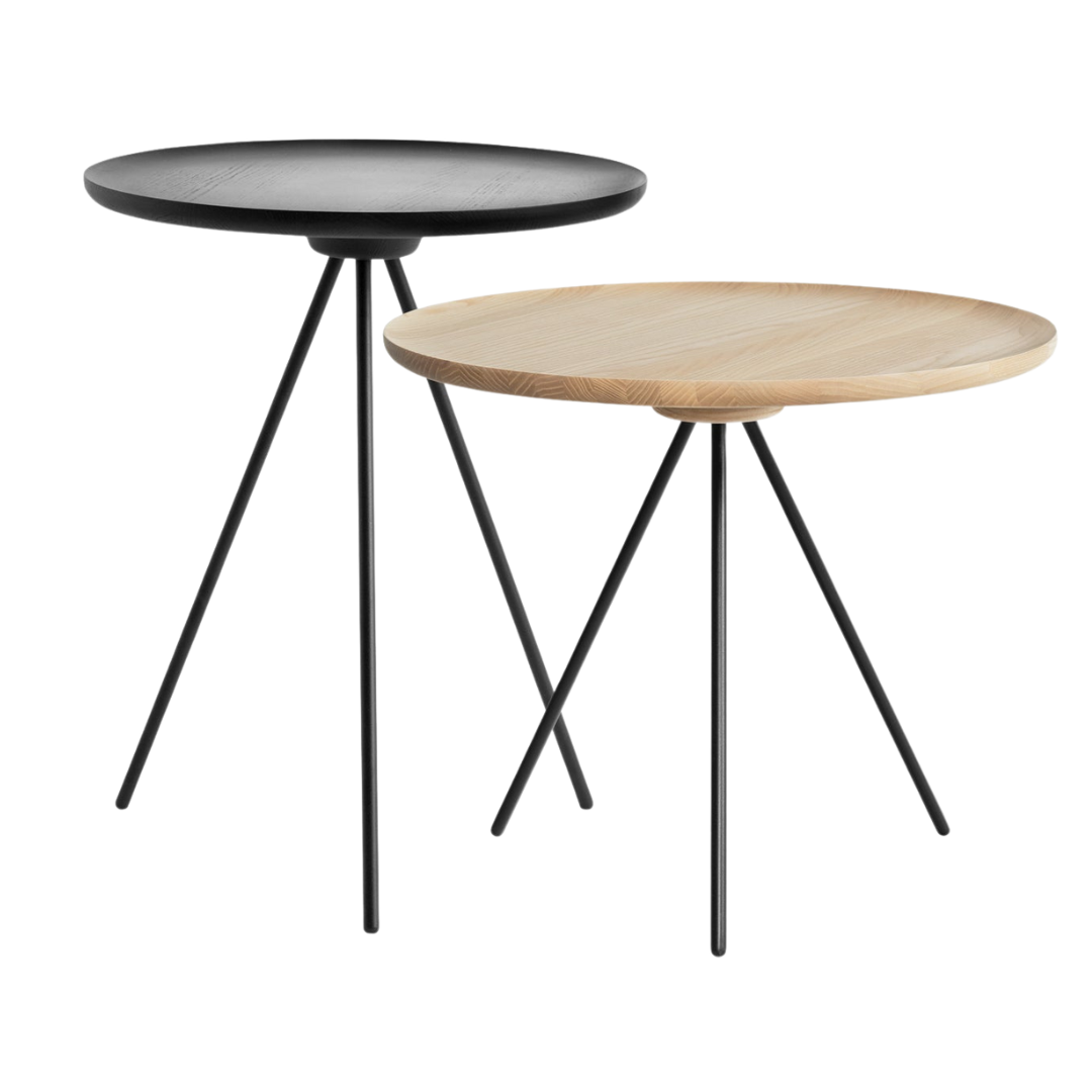 key coffee & side table set in black & ash