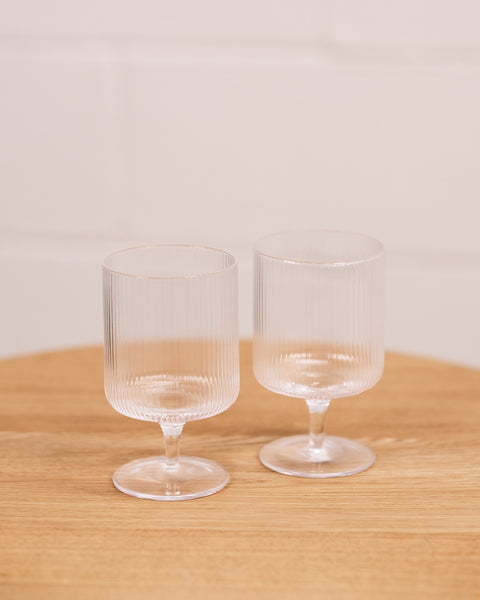 Modern Ripple Wine Glass – Be Just